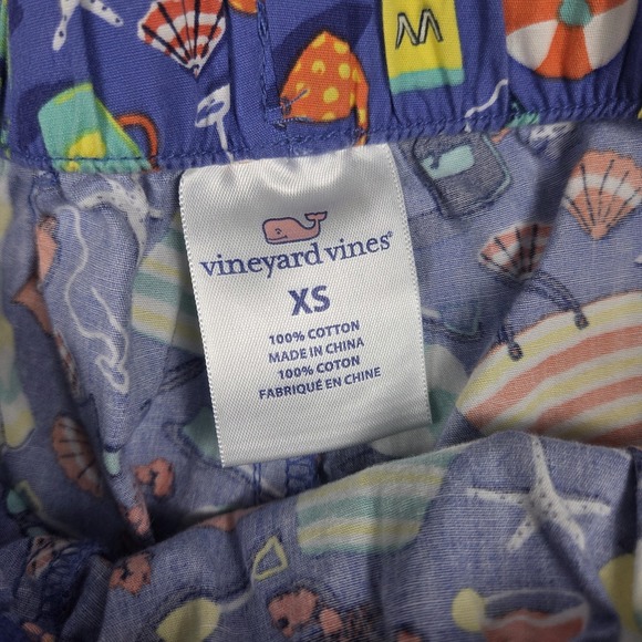 Vineyard Vines Cotton Pajama Lounge Pants Women's XS Blue‎ Beach Summer - Picture 4 of 6